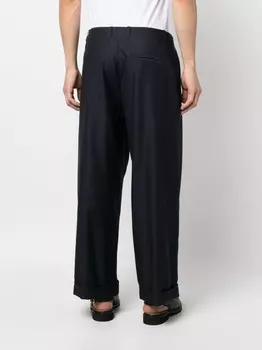 ETRO широкие брюки в тонкую полоску, синий