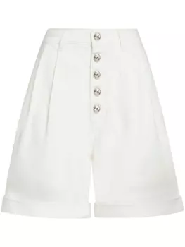 ETRO шорты-бермуды с завышенной талией, белый