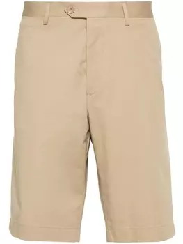 ETRO шорты с вышивкой Pegaso и складками, нейтральный цвет