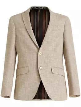 ETRO single-breasted tailored blazer, нейтральный цвет