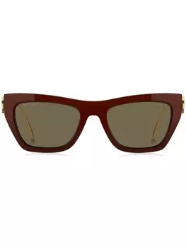 ETRO солнцезащитные очки Bold Pegaso в оправе 'кошачий глаз', красный