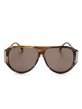 ETRO солнцезащитные очки с тисненым логотипом, серебряный