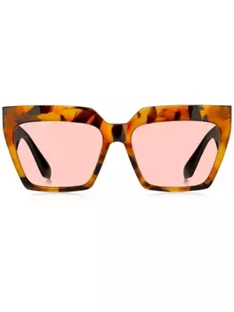 ETRO солнцезащитные очки Tailoring в оправе 'кошачий глаз', черный