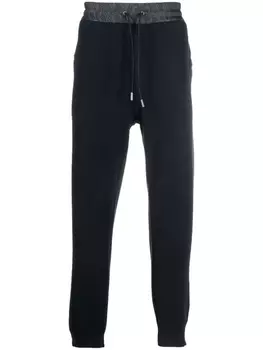 ETRO спортивные брюки с нашивкой-логотипом, синий