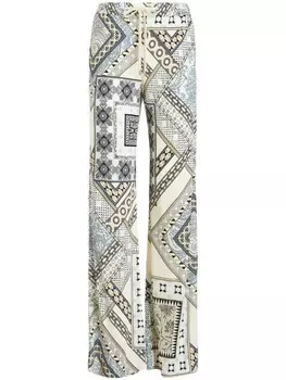 ETRO спортивные брюки в технике пэчворк, белый