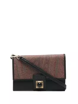 ETRO сумка через плечо с принтом пейсли, черный
