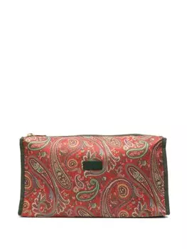ETRO сумка для стирки с принтом пейсли, красный