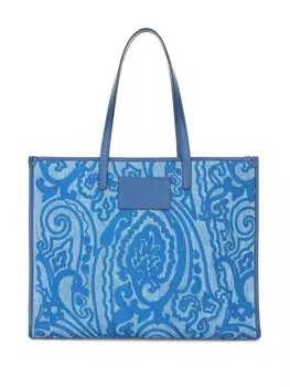 ETRO сумка-тоут с принтом пейсли, синий