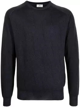 ETRO свитер крупной вязки, синий