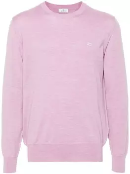 ETRO свитер с мотивом Пегаса, фиолетовый