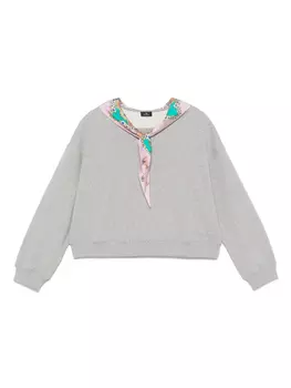 ETRO толстовка с платком, серый