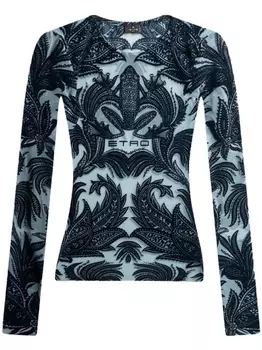 ETRO топ из тюля, черный