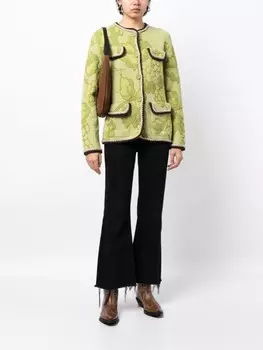 ETRO твидовый жакет Classic, зеленый