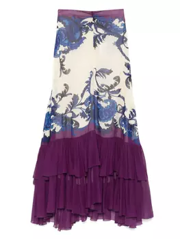 ETRO юбка макси с принтом пейсли, нейтральный