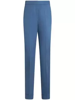 ETRO укороченные брюки по фигуре, синий