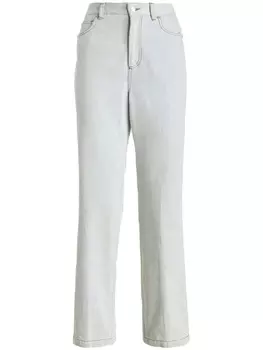 ETRO укороченные джинсы с завышенной талией, синий