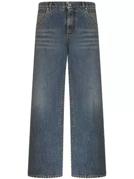 ETRO укороченные джинсы широкого кроя, синий