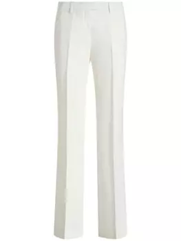 ETRO укороченные фактурные брюки, белый