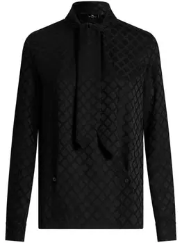 ETRO жаккардовая рубашка, черный