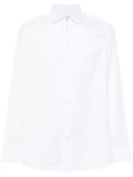 ETRO жаккардовая рубашка с узором пейсли, белый