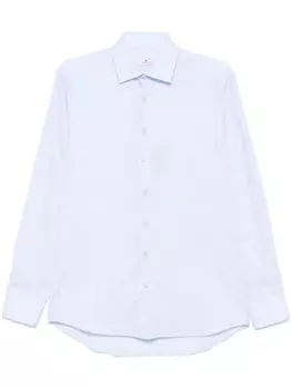 ETRO жаккардовая рубашка с узором пейсли, синий