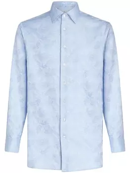 ETRO жаккардовая рубашка, синий