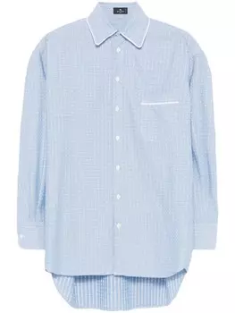 ETRO жаккардовая рубашка, синий