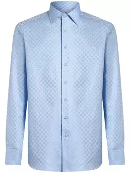 ETRO жаккардовая рубашка, синий