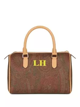 ETRO жаккардовая сумка-тоут Paisley, коричневый