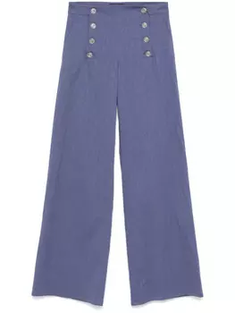 ETRO жаккардовые брюки, синий