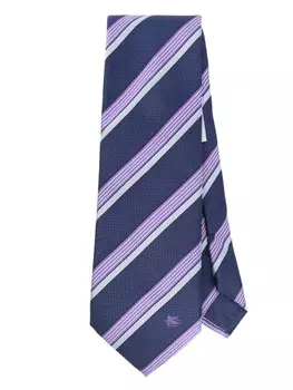 ETRO жаккардовый галстук, синий