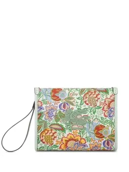 ETRO жаккардовый клатч среднего размера, зеленый
