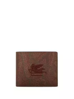 ETRO жаккардовый кошелек с принтом пейсли, коричневый