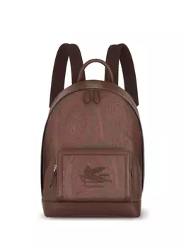 ETRO жаккардовый рюкзак с узором пейсли, коричневый