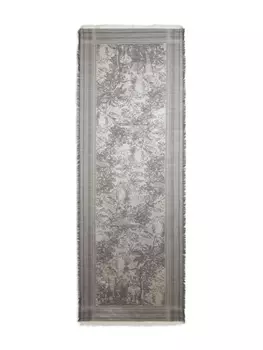 ETRO жаккардовый шарф с узором, серый