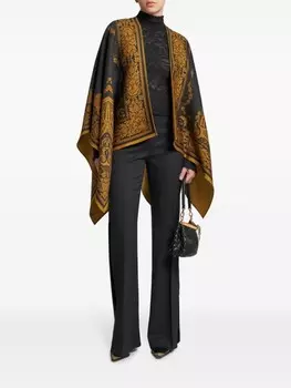 ETRO жаккардовый свитер с высоким воротом, черный
