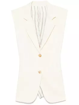 ETRO жаккардовый жилет с узором пейсли, нейтральный