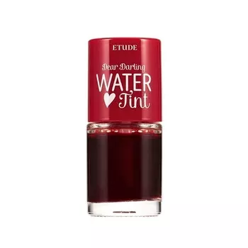 Etude Dear Darling Water Tint Cherry Ade 21Ad — Яркий цветной оттенок для губ с увлажняющим невесомым финишем — Легкий тинт для губ с защитой от размазывания K-Beauty, Etude House