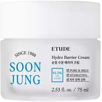 Etude Houseoonjung Hydro Barrier Cream 75 мл Увлажняющий и успокаивающий крем 2,53 жидких унции