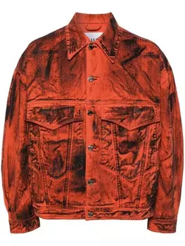Etudes куртка Shadow Denim Paint, оранжевый