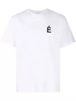 Etudes patch-detail cotton T-Shirt, белый