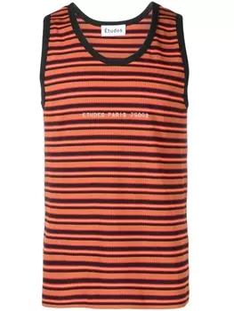 Etudes топ с вышитым логотипом, оранжевый