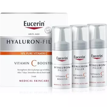 Eucerin Hyaluron-Filler Vitamin C Booster осветляющая сыворотка против морщин с витамином С 3х8 мл