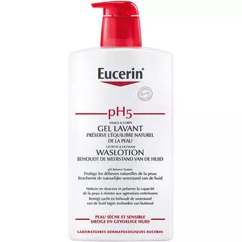 Eucerin Нежный гель для душа pH5 Waschlotion 1000мл