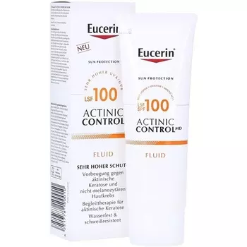 Eucerin Солнцезащитная жидкость Sun Actinic Control Spf100 для защиты от актинического кератоза 80 мл