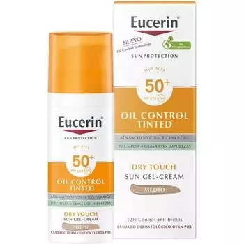 Eucerin Sun Protection Oil Control Dry Touch Spf50+ Tinted Medium 50 мл унисекс