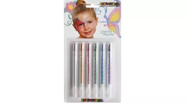 Карандаши для грима Eulenspiegel, 6 цветов, перламутр