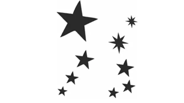 Eulenspiegel Набор самоклеящихся трафаретов звезды