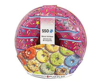 EurographicsPuzzle Tin Donut Rainbow, 550 шт.
