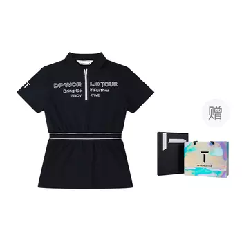 EUROPEAN TOUR Футболка женская черная